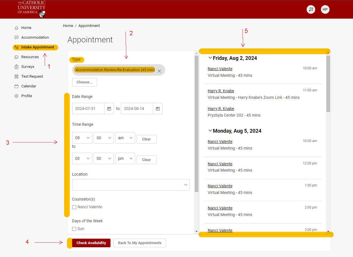 Image depicting how to schedule intake appointments