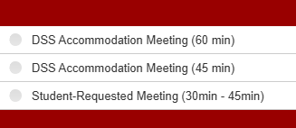 appointment types